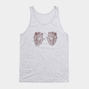 12th Doctor: Double Heart Punk Tank Top